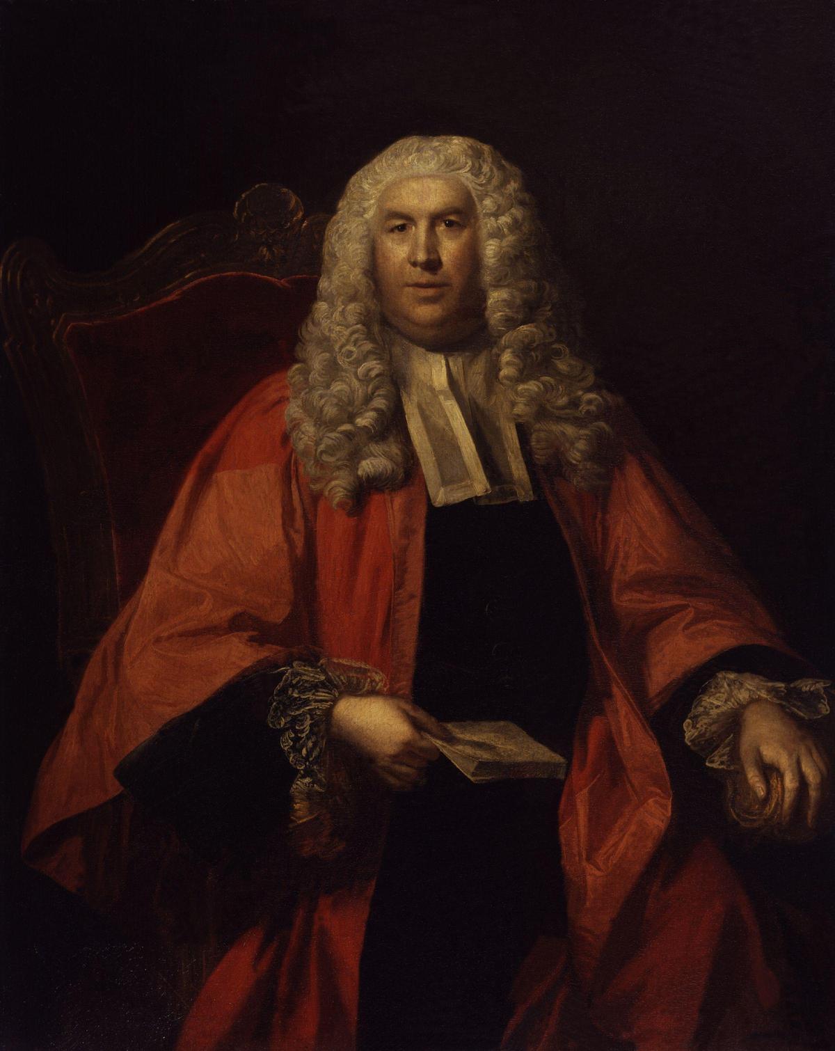 Sir William Blackstone by an unknown painter (circa 1755). (<a href="https://commons.wikimedia.org/wiki/File:Sir_William_Blackstone_from_NPG.jpg">Public Domain</a>)