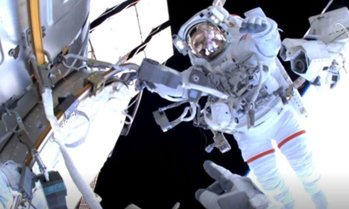 Astronauts Replace Radiator Hose on Space Station