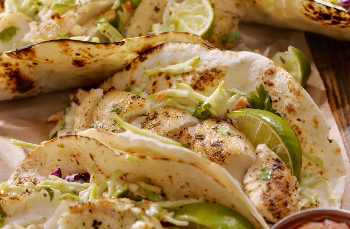 Fish Tacos With Apple Slaw