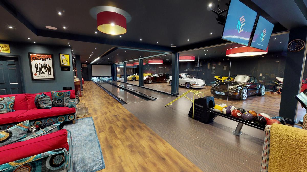 Many firms will gladly create a customized bowling alley/man cave for your home. (Courtesy of Brunswick Bowling)