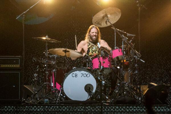 Taylor Hawkins of the Foo Fighters performs at Innings Festival at Tempe Beach Park in Tempe, Ariz. on Feb, 26 2022. (Amy Harris/Invision/AP)