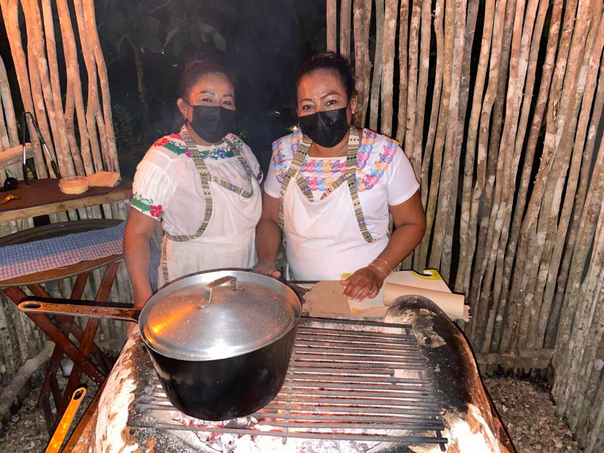 Sisters Amrita Cocum and Clarita de la Fuente offer traditional cooking classes. (Tim Johnson)