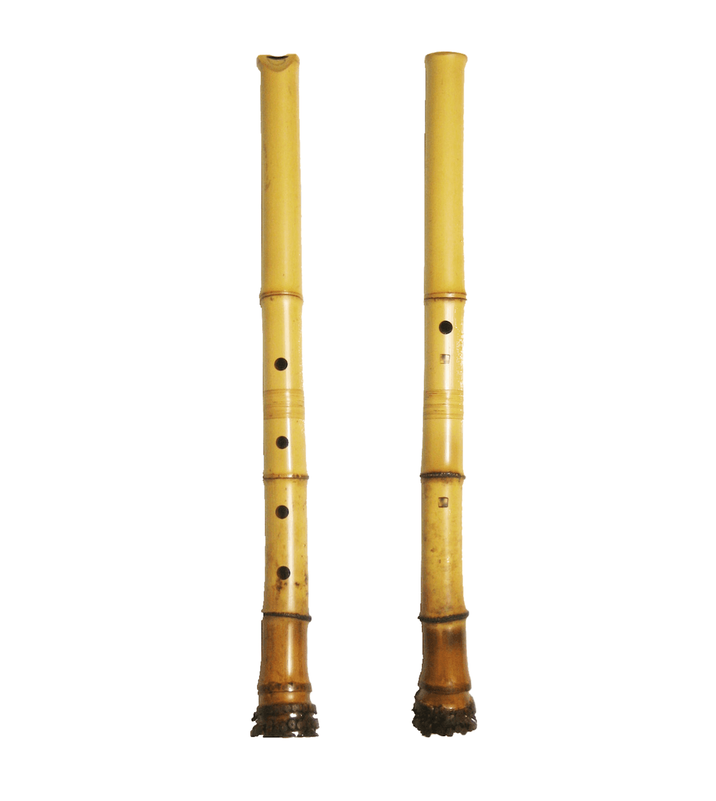 Shakuhachi, the traditional Japanese bamboo flute. (<a href="https://commons.wikimedia.org/wiki/File:Shakuhachi-2.png">Public Domain</a>)