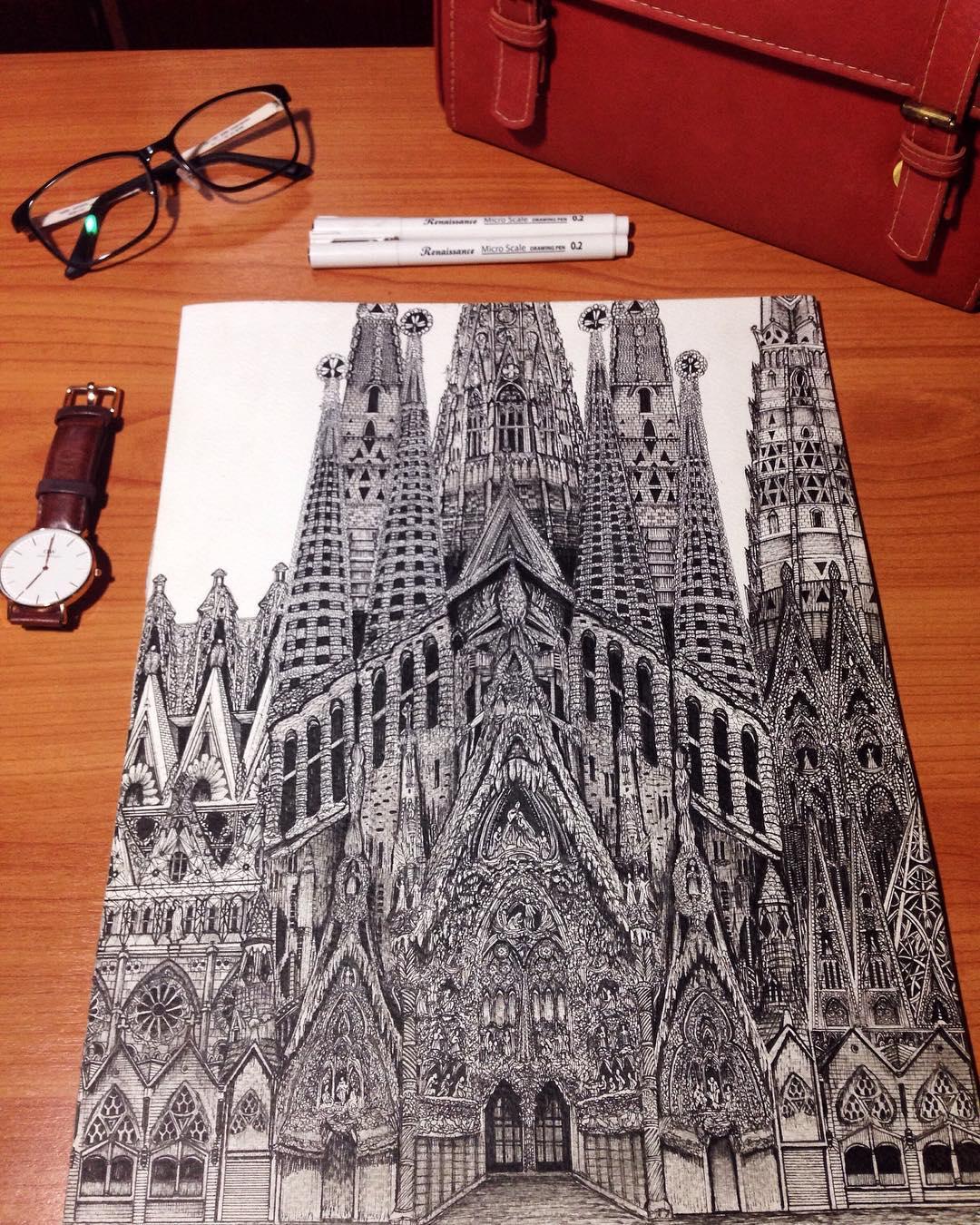 The Sagrada Família, Spain. (Courtesy of <a href="https://www.instagram.com/emi_nkjm/">Emi Nakajima</a>)