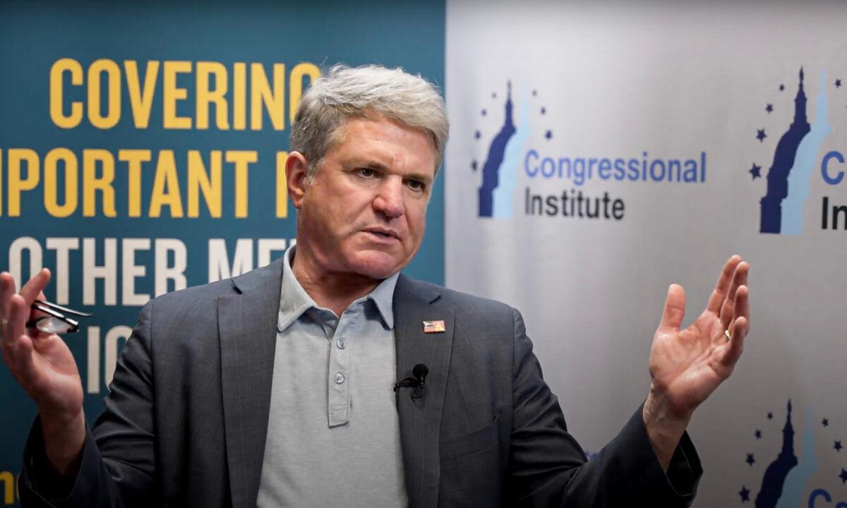 Rep. Michael McCaul (R-Texas), the top Republican on the House Foreign Affairs Committee, in an interview with The Epoch Times at the Republican retreat in Ponte Vedra, Florida, on March 24, 2022. (The Epoch Times)