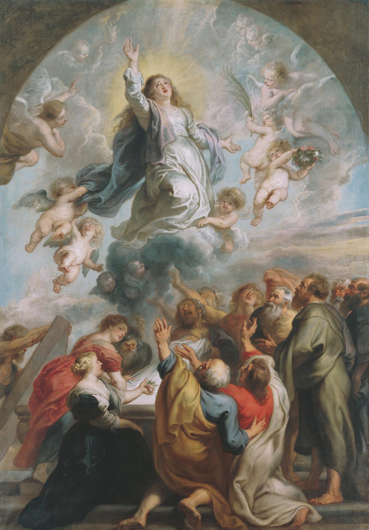 The very question of “How can I be saved?” implies that human beings cannot save themselves. “Assumption of Mary,” circa 1637, by Peter Paul Rubens. Liechtenstein Collections; Liechtenstein Museum, Vienna, Austria. (Public Domain)