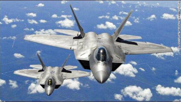 U.S. F-22 stealth jets as seen in a file photo. (Sr Master Sgt ThomasMenegiun/DOD)