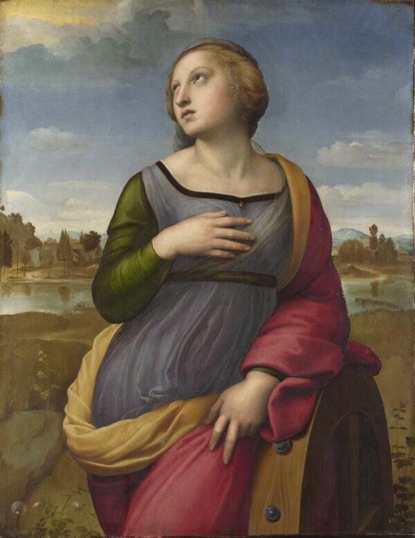 "Saint Catherine of Alexandria," circa 1507, by Raphael. Oil on poplar; 28 3/8 inches by 21 7/8 inches. The National Gallery, London. (The National Gallery, London)