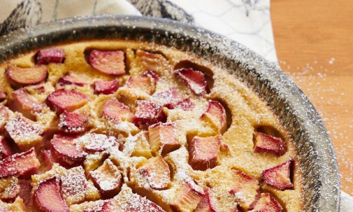 Ruby Red Rhubarb Is the Star in This French-Style Clafouti for Easter Dessert