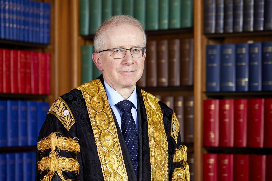 Handout photo of UK Supreme Court President Robert Reed, Lord Reed of Allermuir, on Jan. 13, 2020. (Kevin Leighton/UK Supreme Court via PA Media)
