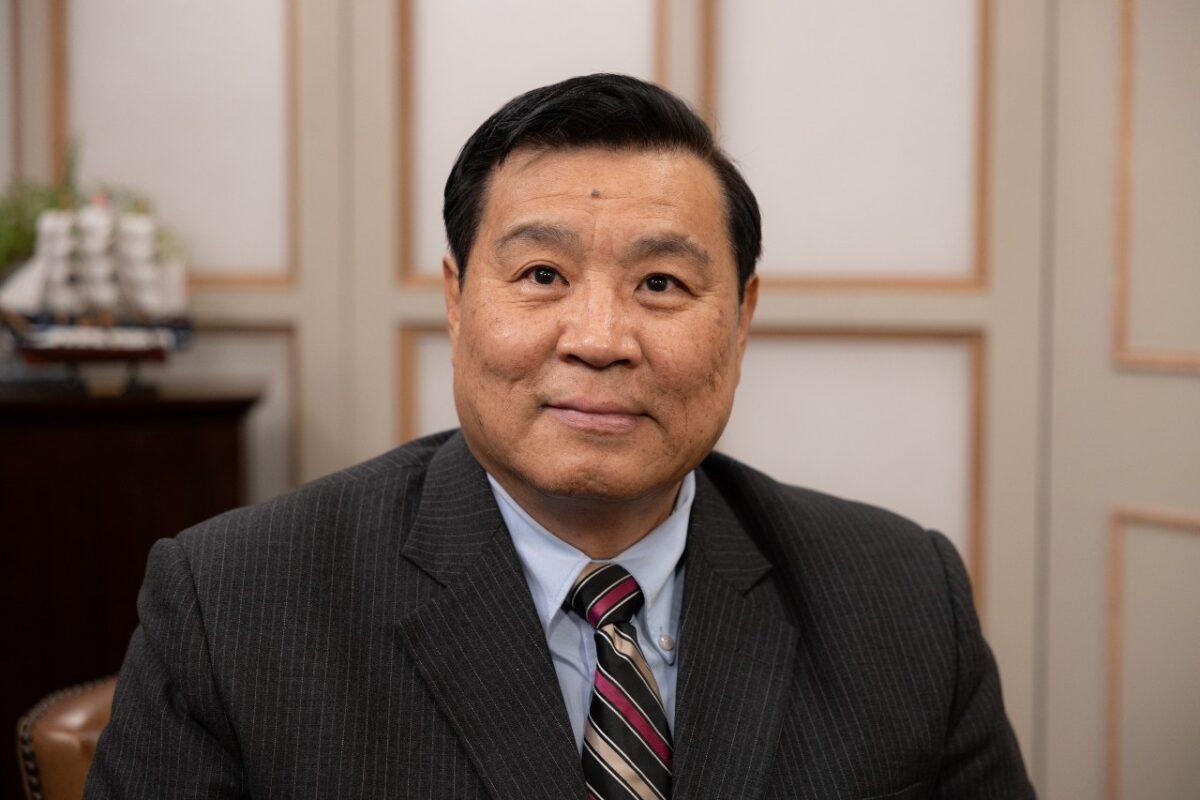 Sen Nieh, vice president of the Global Service Center for Quitting the Chinese Communist Party, in Washington on April 14, 2022. (Melvin Soto-Vázquez/CPI)