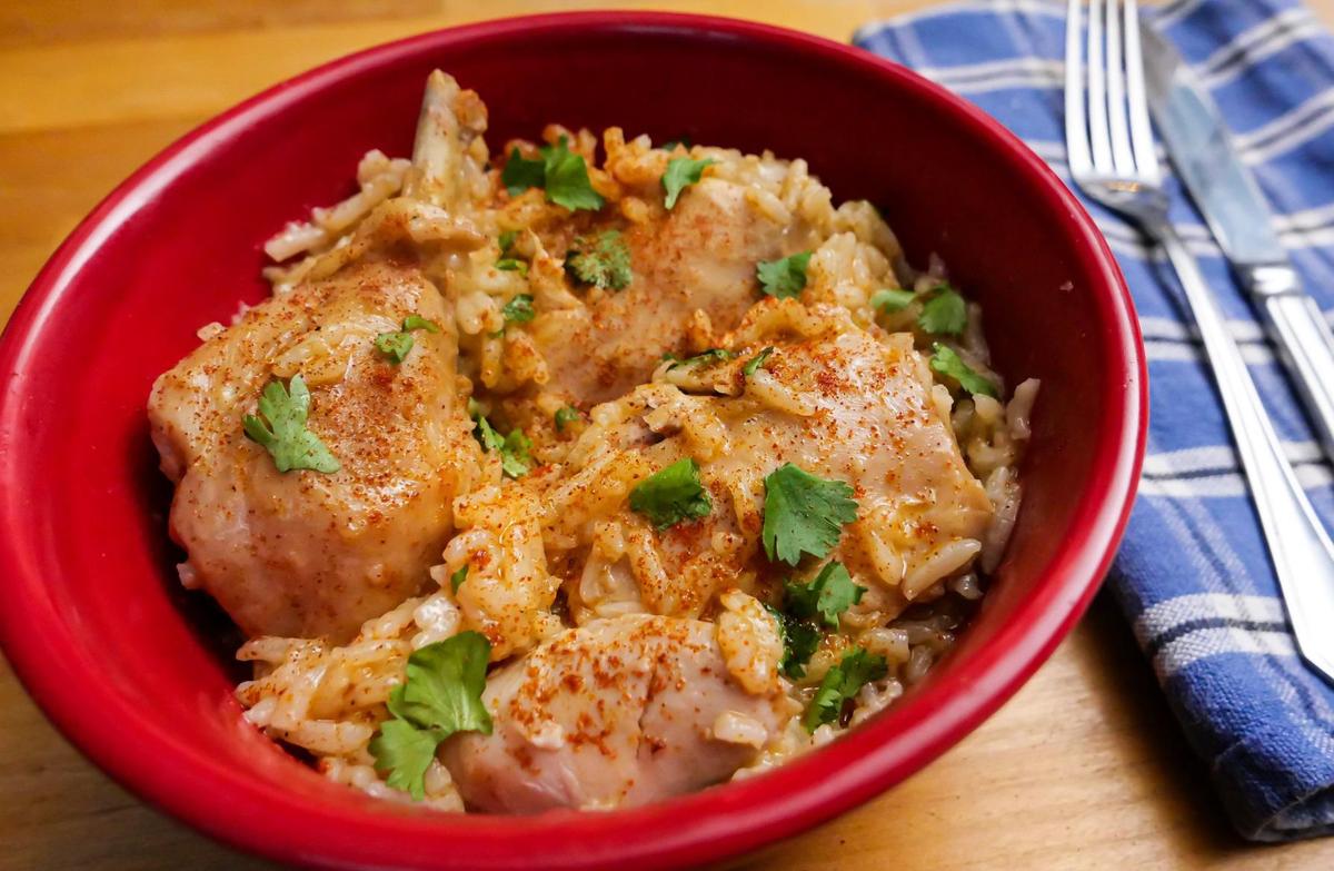 Chicken Paprikash With Rice
