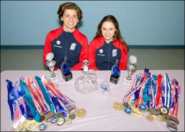 The Browns hail from Long Island and have traveled all over the world to represent the national figure skating team in ice dancing.(Courtesy of Dave Paone)