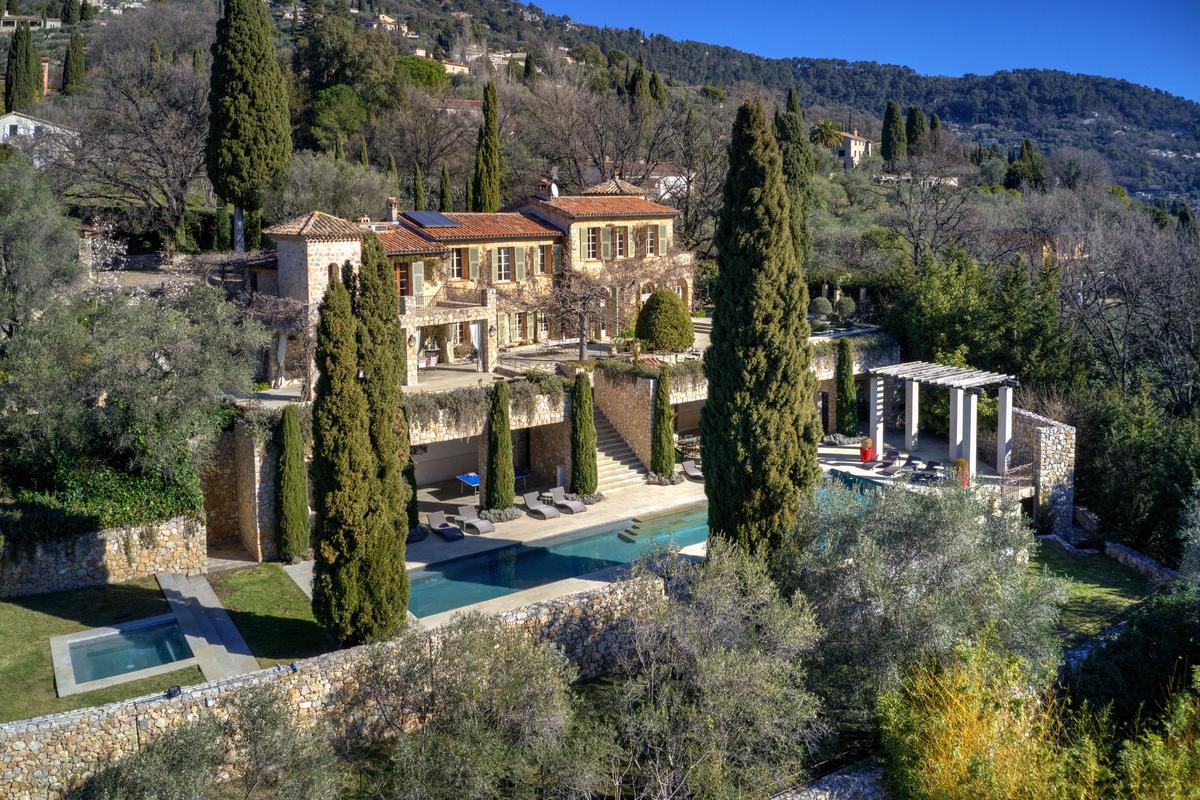 Located in the medieval village of Cabris, just half an hour from Cannes, this hilltop villa was the vacation hideaway of iconic actress Brigette Bardot in the late 1950s. (Courtesy of the villa owners & Carlton International)