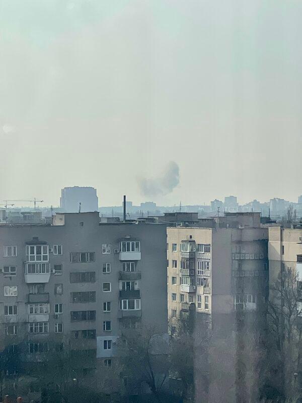 Alisa Gerasimov and her mother Milana, of Akron, Ohio, woke up to the sounds of explosions in Odesa at 5 a.m. on Feb. 24. They were visiting family in Ukraine at the time Russia began invading the country. (Courtesy Alisa Gerasimov)