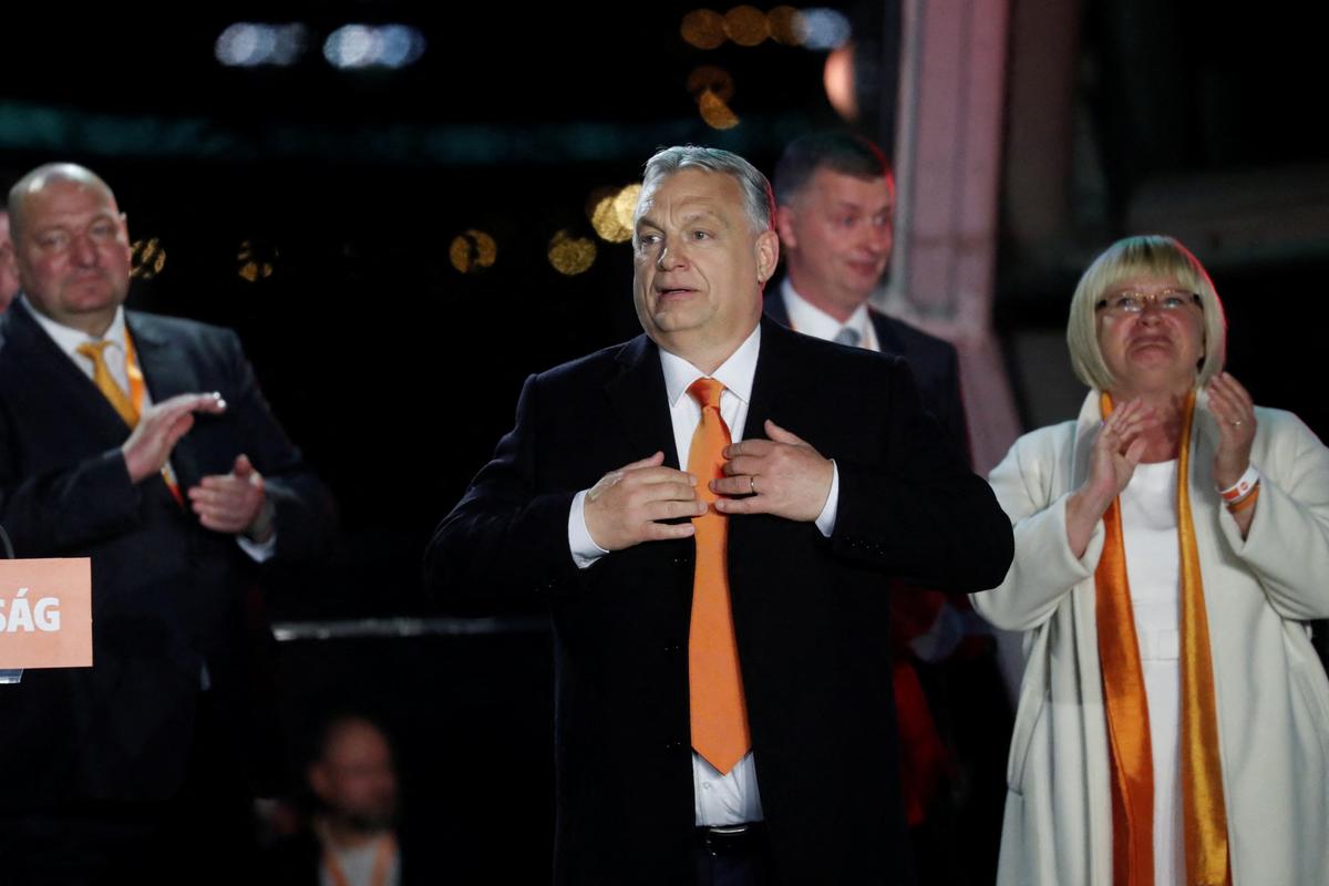 Hungary's Prime Minister Orban Wins Reelection