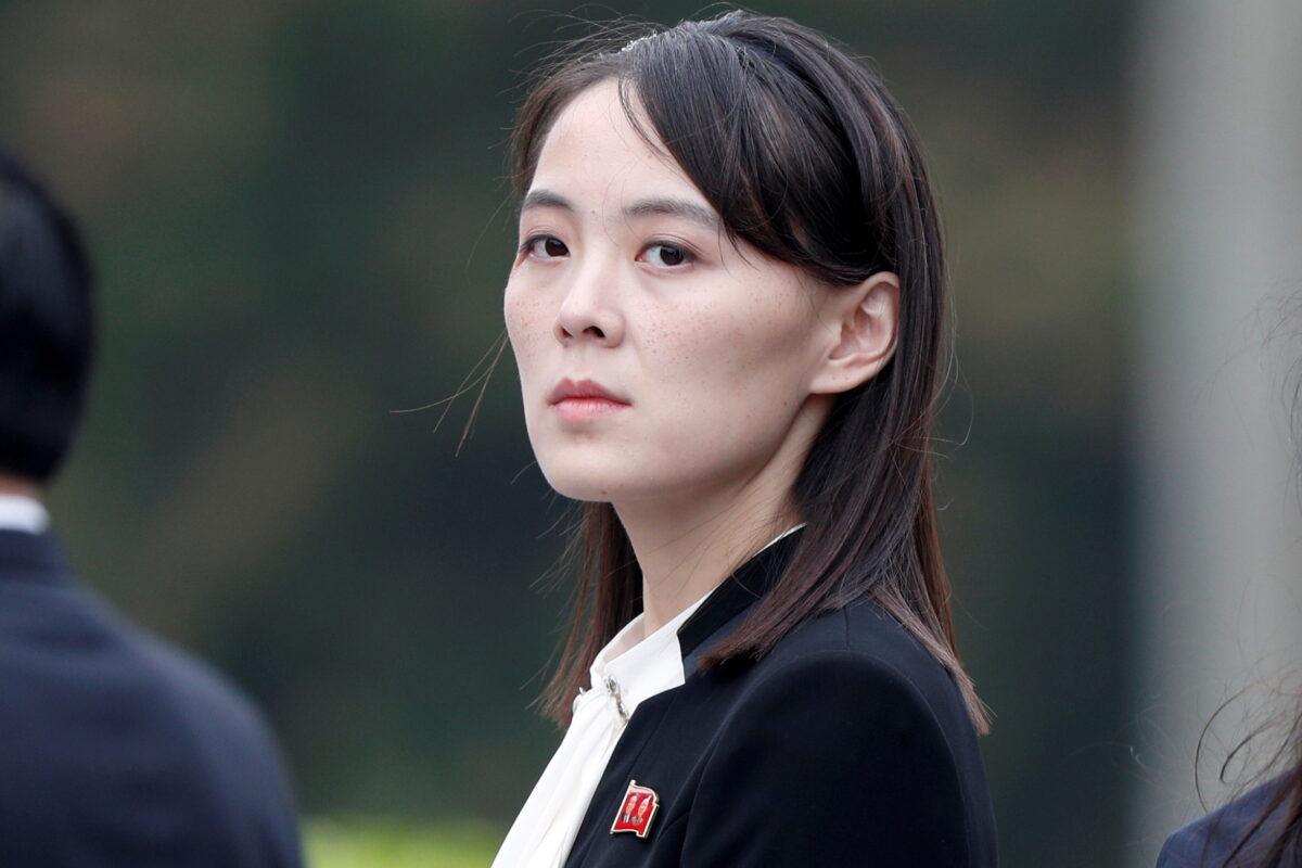 Kim Yo Jong, sister of North Korea's leader Kim Jong Un, attends wreath-laying ceremony at Ho Chi Minh Mausoleum in Hanoi, Vietnam, on March 2, 2019. (Jorge Silva/Reuters)
