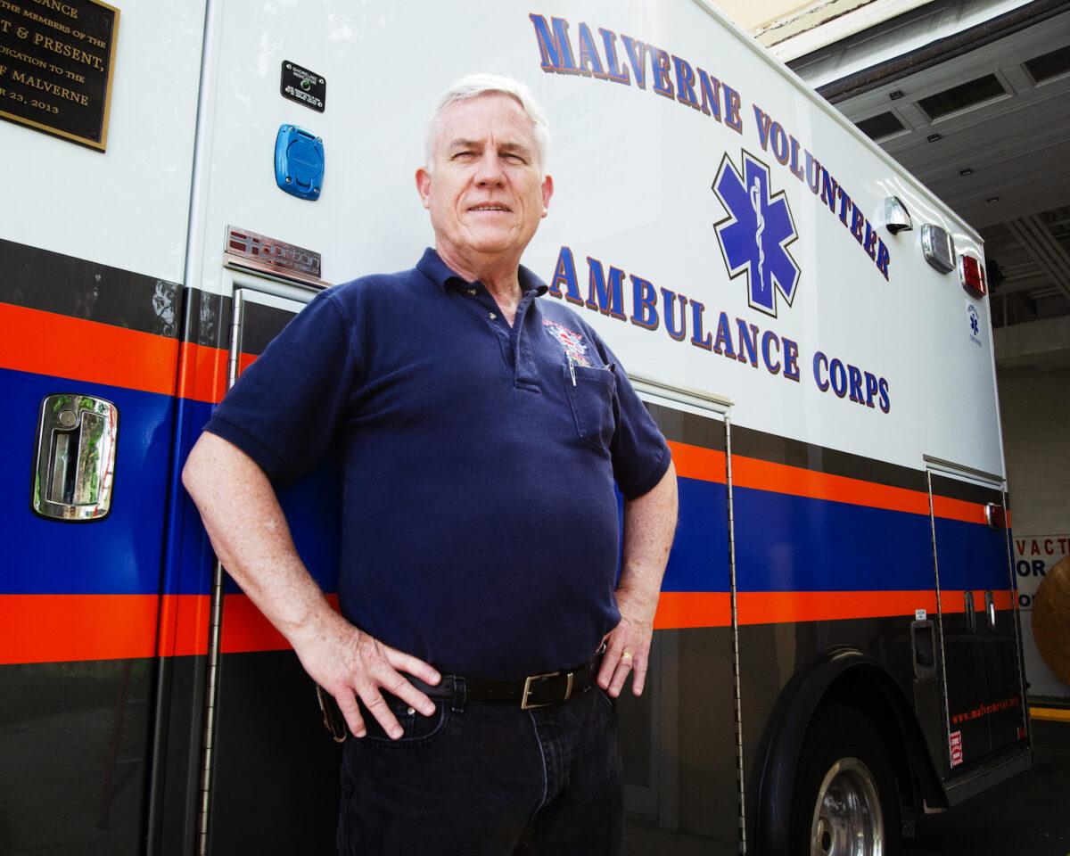 Bill Malone of the Malverne (N.Y.) Volunteer Ambulance Corps has 46 years of volunteer service. (Dave Paone)