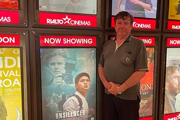 Presbyterian Minister Stuart Vogel at a cinema in Auckland, New Zealand on March 31, 2022. (Zhang Huilin / The Epoch Times)