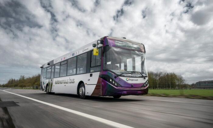 UK’s First Full-Sized Autonomous Bus Takes to Scotland’s Roads