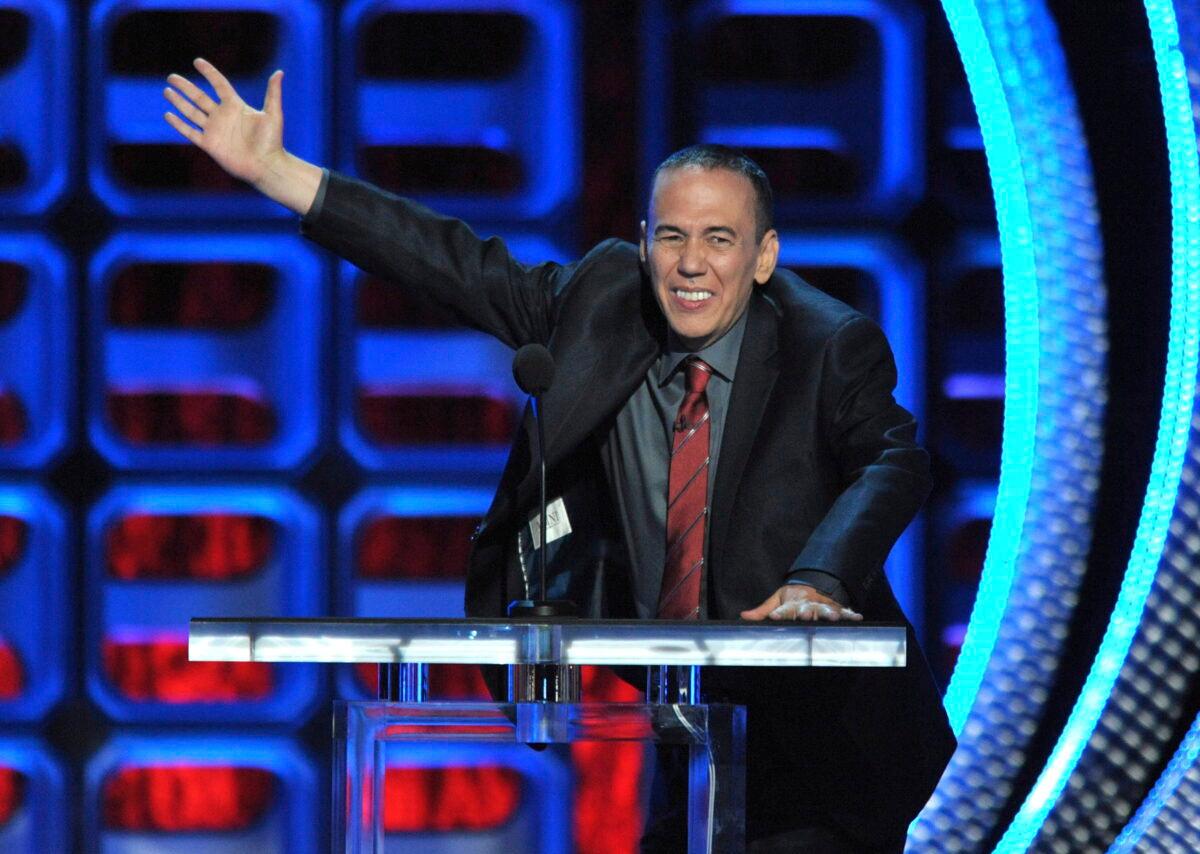 Gilbert Gottfried performs at the Comedy Central "Roast of Roseanne" in Los Angeles, on Aug. 4, 2012. (John Shearer/Invision/AP)