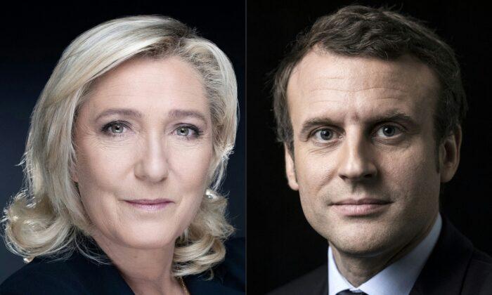 France’s Macron and Le Pen Head for April 24 Election Runoff