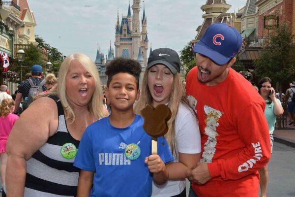 Dianne Spangler (L) with family at Disney World. (Courtesy of Megan Spangler)
