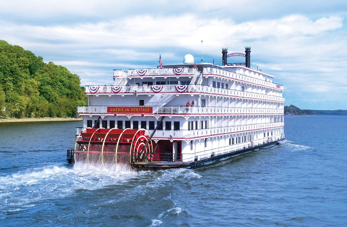  Riverboat cruising is one way to view historic waterways. (Courtesy of American Cruise Lines)
