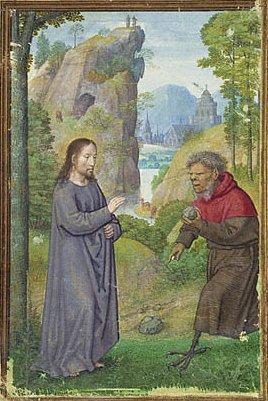 "The Temptation of Christ," 16th century, by Simon Bening. (Public domain)