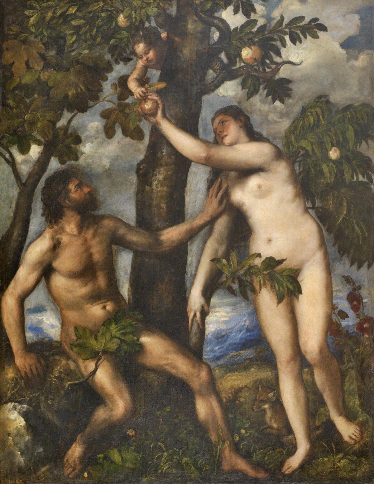 "The Fall of Man," circa 1550, by Titian. (Public domain)