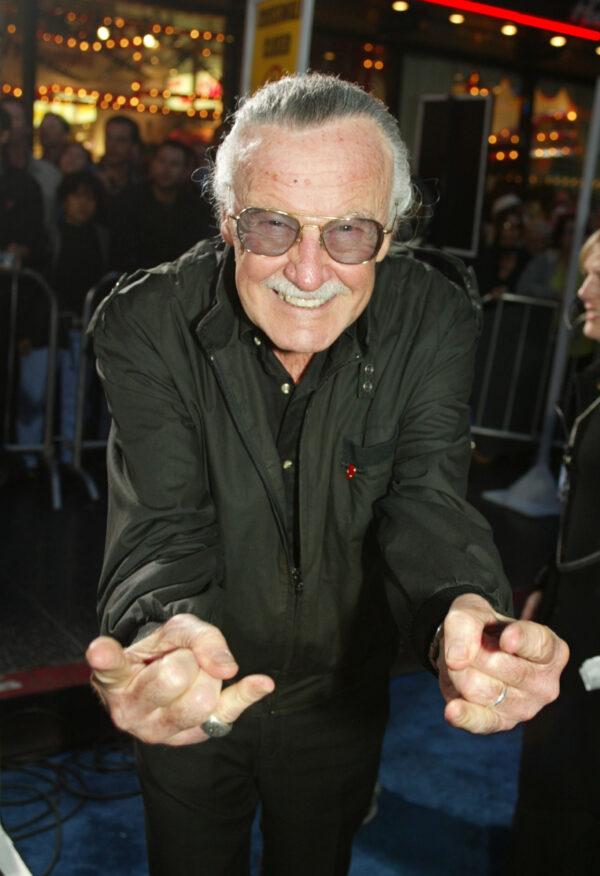 X-Men creator Stan Lee arrives at the premiere of "X2: X-MEN UNITED" at the Chinese Theatre in Los Angeles, Calif. on April 28, 2003. (Kevin Winter/Getty Images)