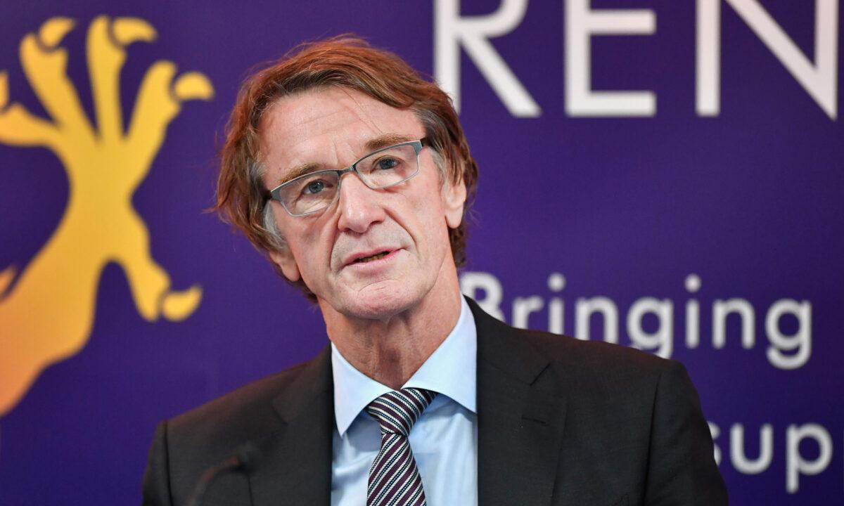 Jim Ratcliffe, CEO of INEOS, attends a press conference at the Grangemouth plant as the first ship carrying shale gas from the United States arrives in the Firth of Forth in Edinburgh, Scotland, on Sept. 27, 2016. (Jeff J Mitchell/Getty Images)