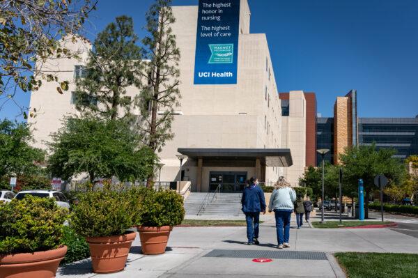 UCI Medical Center in Irvine, Calif., on April 13, 2022. (John Fredricks/The Epoch Times)