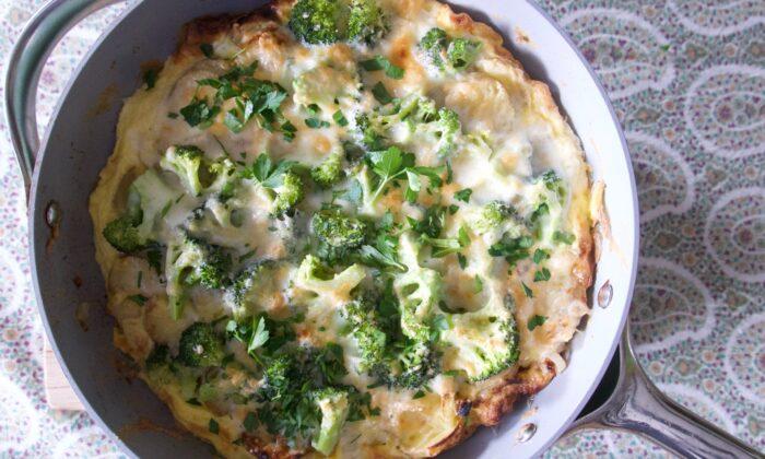 Onion and Broccoli Frittata