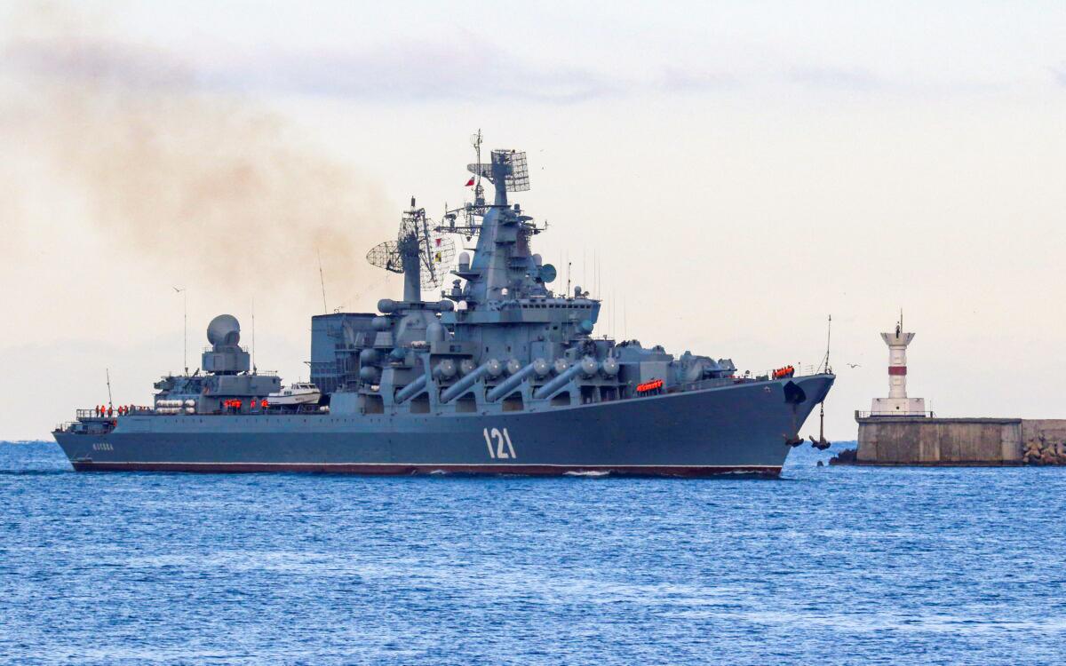 Russia Says Warship Sinks After Explosion; Ukraine Says Its Missile Is Responsible