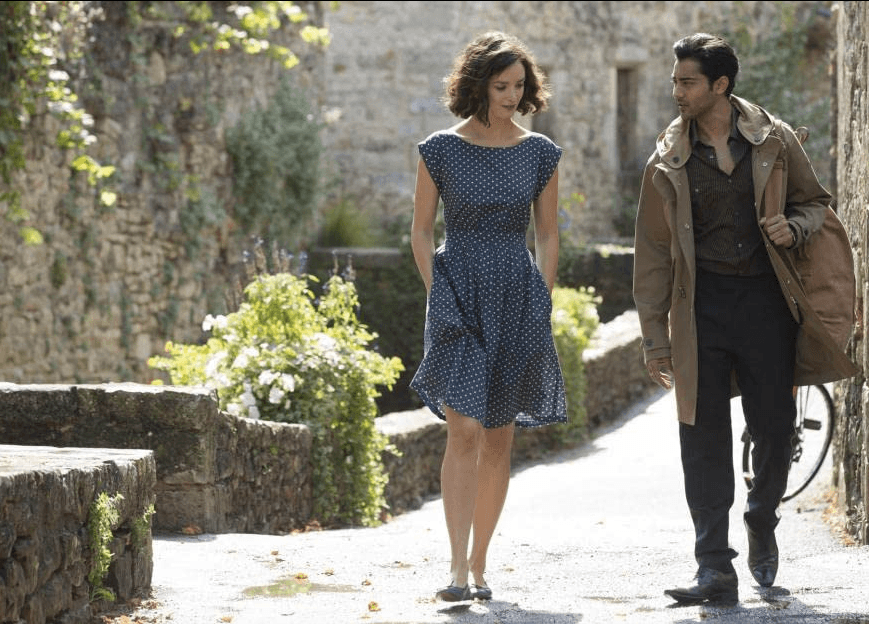 Chefs Marguerite (Charlotte Le Bon) and Hassan (Manish Dayal) go on a date, in "The Hundred Foot Journey." (DreamWorks Pictures)
