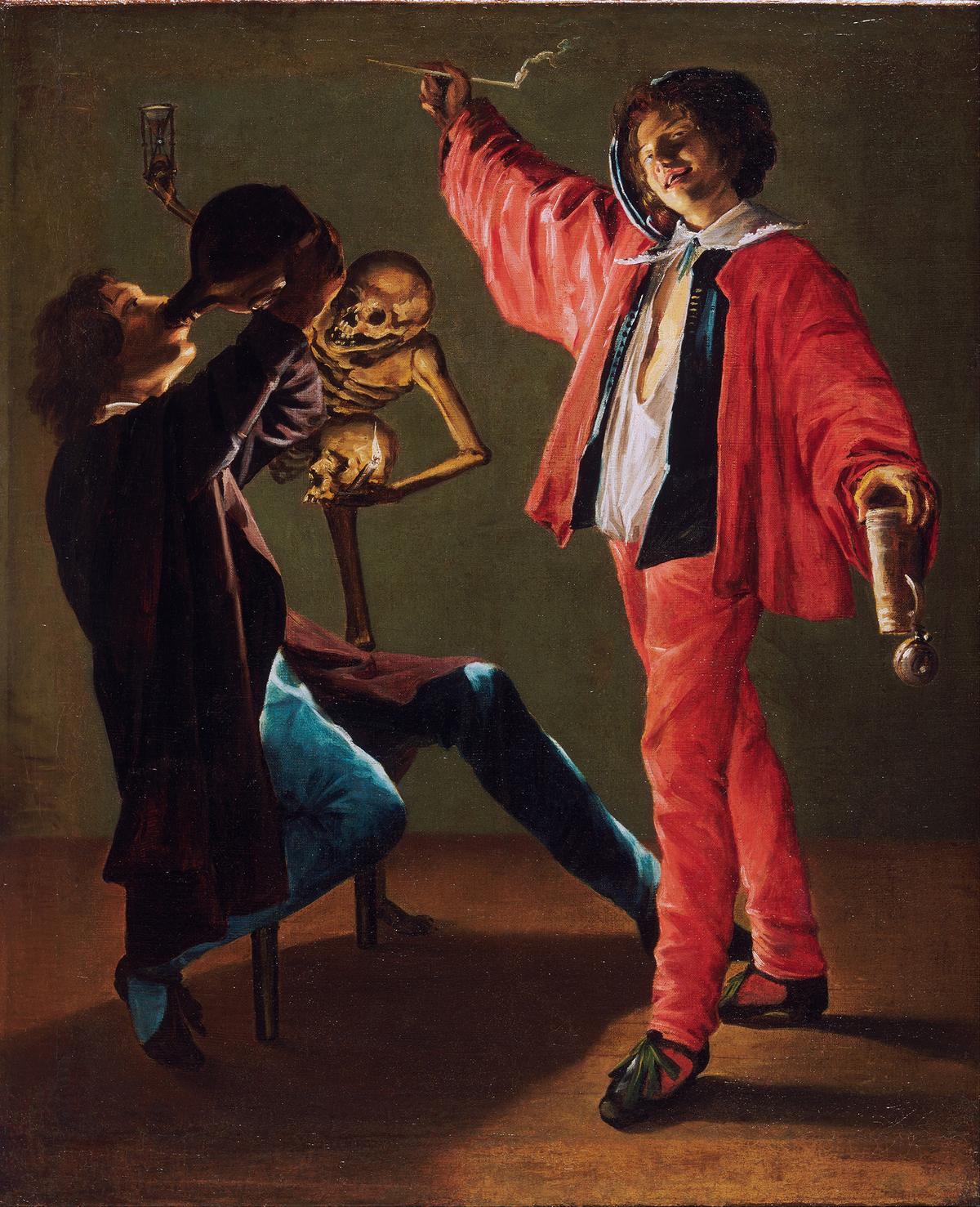 The self-indulgence of drink is vanity. "The Last Drop," circa 1629, by Judith Leyster. Philadelphia Museum of Art. (Public Domain)