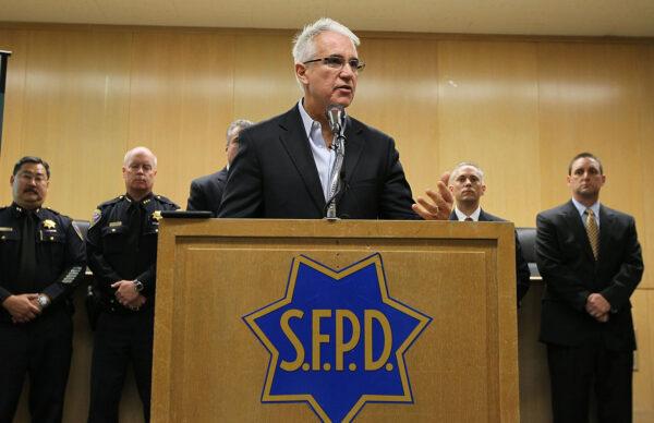 San Francisco Police Chief George Gascon speaks during a news conference at the San Francisco Hall of Justice in San Francisco, Calif., on May 5, 2010. (Justin Sullivan/Getty Images)
