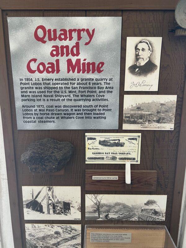 Note the chunk of coal on this signage. (courtesy of Karen Gough)