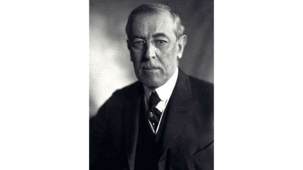 Photograph of U.S. President Woodrow Wilson (cropped), 1919. Library of Congress. (Public Domain)