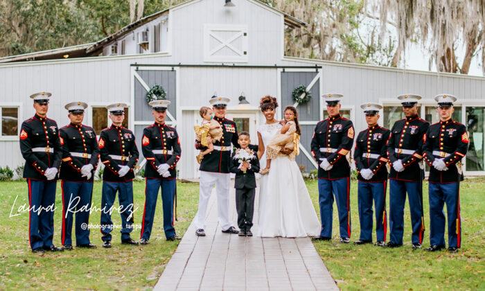 Purple Heart Recipient Who Lost His Legs During Deployment Gets Dream Wedding to High School Sweetheart