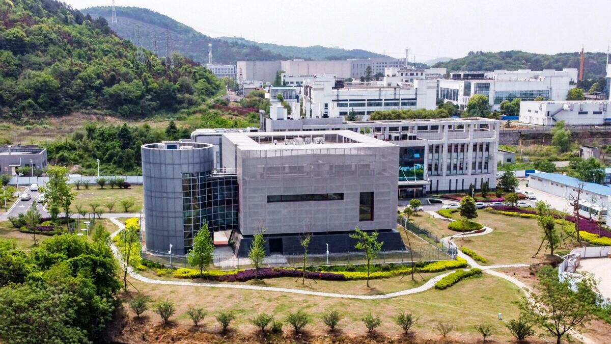 An aerial view shows the P4 laboratory at the Wuhan Institute of Virology in Wuhan, Hubei Province, China, on April 17, 2020. (Hector Retamal/AFP via Getty Images)