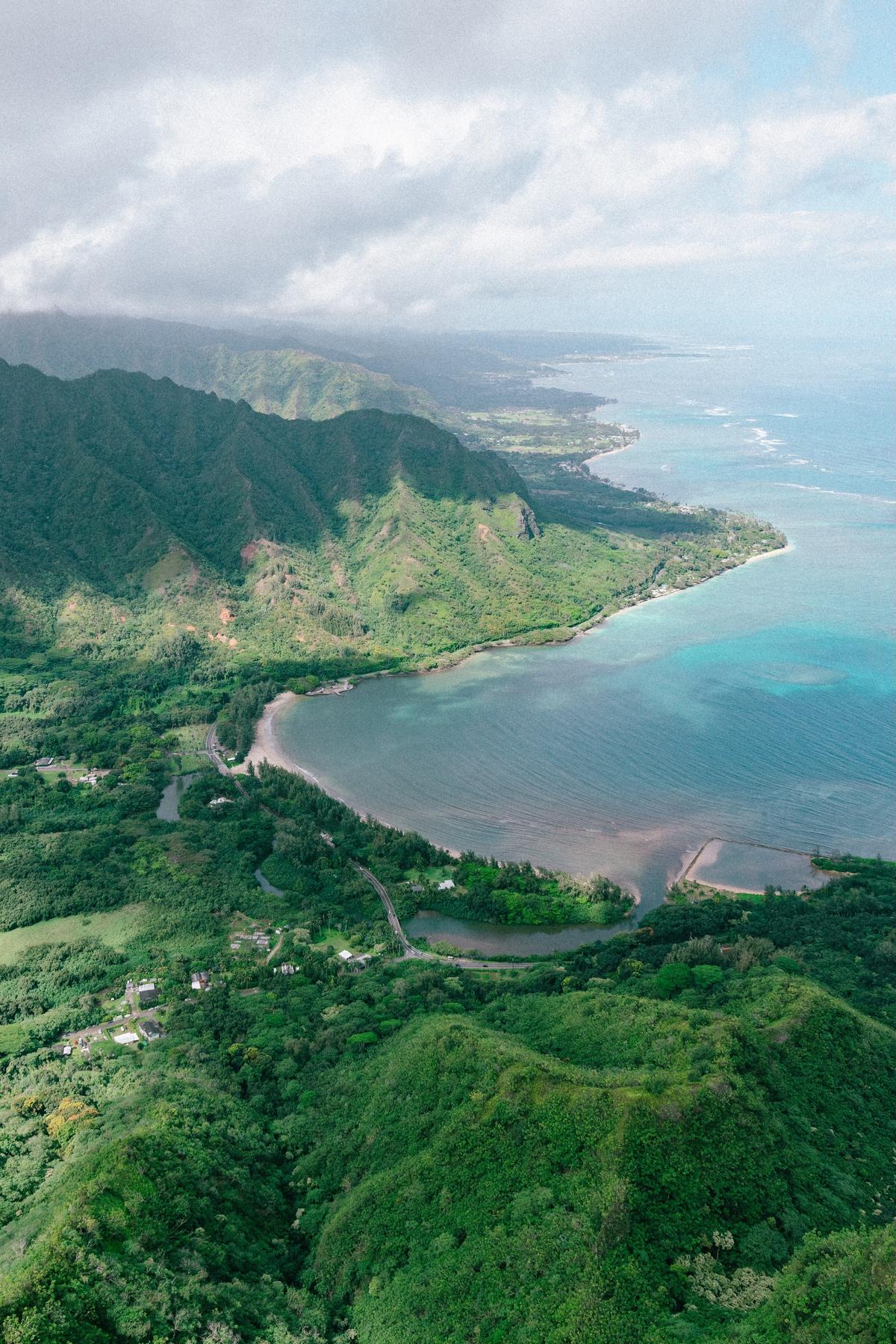 An aerial view of Oahu. (Brenden Peters/Unsplash)