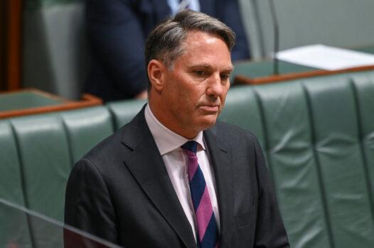 Deputy leader of the Australian Labor Party, Richard Marles at Parliament House in Canberra, Australia on March 29, 2022. (Martin Ollman/Getty Images)