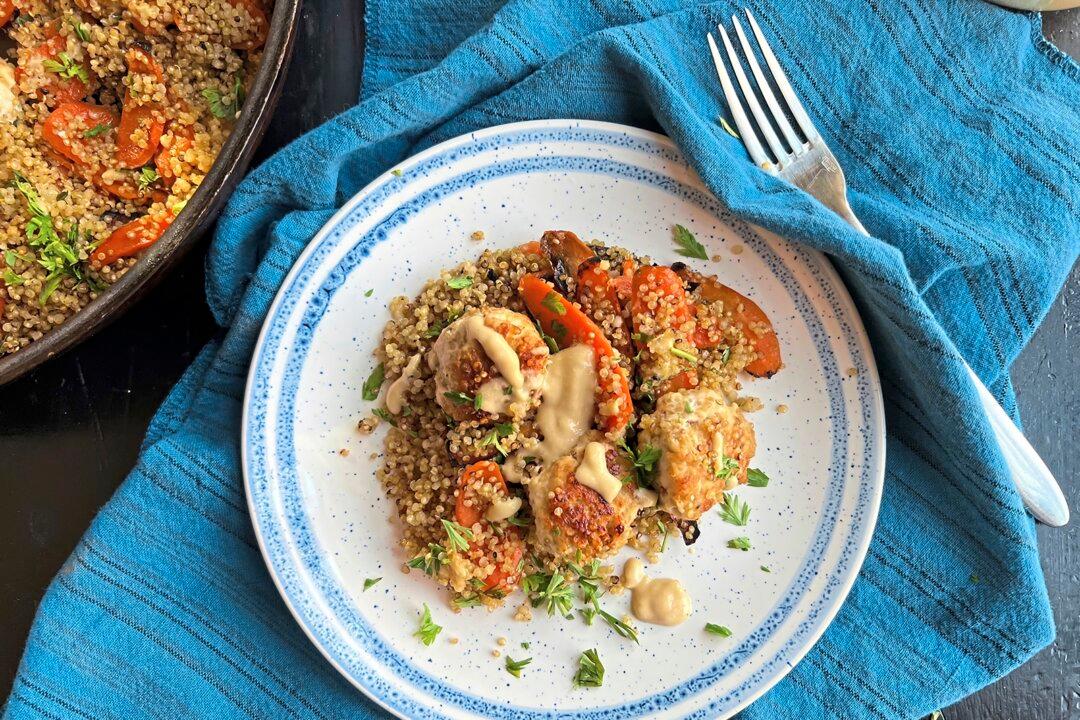 Gretchen’s Table: Chicken Meatballs With Quinoa and Pan-Roasted Carrots Pack in the Protein