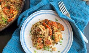Gretchen’s Table: Chicken Meatballs With Quinoa and Pan-Roasted Carrots Pack in the Protein