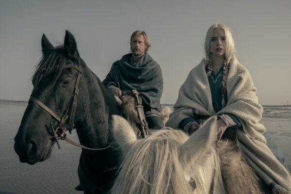 Alexander Skarsgård as Amleth and Ana Taylor-Joy as Olga in "The Northman." (Focus Features)