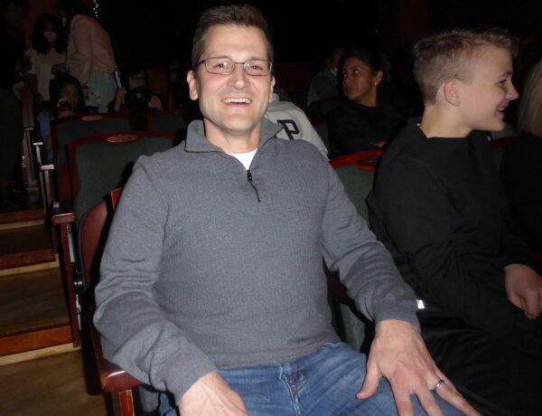 James Frey at the Shen Yun performance in Newark on the evening of April 23. (Frank Liang/The Epoch Times)