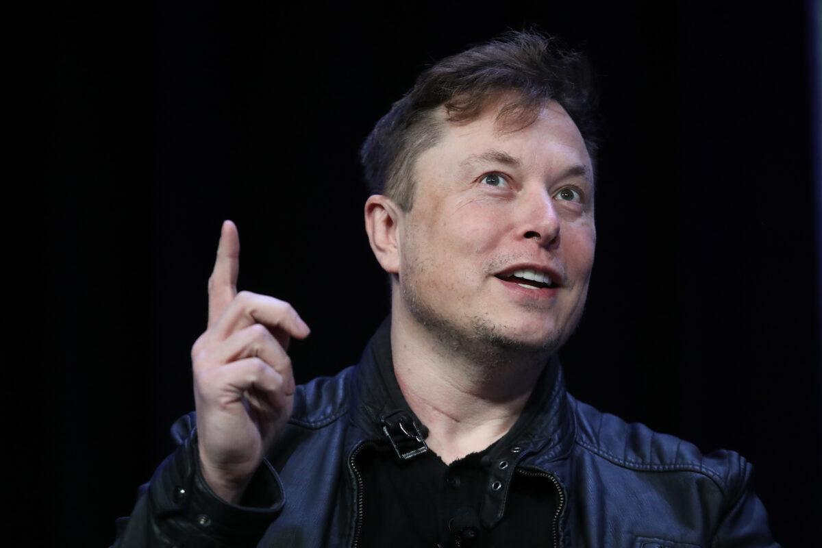Elon Musk, founder and chief engineer of SpaceX, speaks at the 2020 Satellite Conference and Exhibition in Washington on March 9, 2020. (Win McNamee/Getty Images)