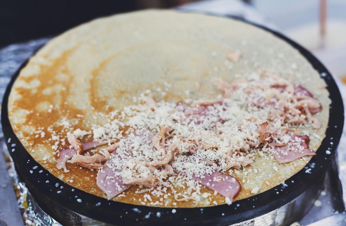 Ham and Gruyere Crepes